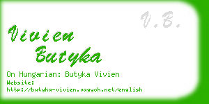 vivien butyka business card